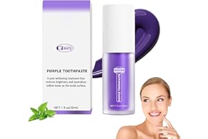 Gel Dentifrice de Nettoyage Buccal/ Blanchissant Violet,Dentifrice Correcteur Violet,pour Blanchiment des Dents,30ml