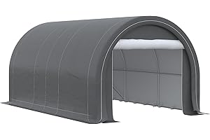 giordano shop Box Auto da Esterno 500x300x240 cm in Acciaio zincato e Polietilene Grigio