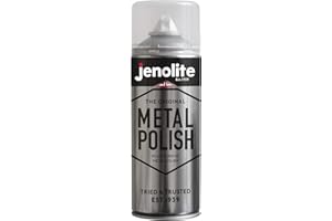 JENOLITE Metallpolitur-Aerosol, Polierschaum in Industriequalität, Reinigen, Polieren und Schützen, geeignet für Messing, Kupfer, Chrom, Edelstahl und Zinn, 400 ml
