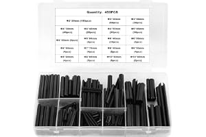 ZHYUAN 450 delar fjäderstift av rostfritt stål, slitsade fjäderstift, spännstift, skårstift sortiment, ihåliga fjäderpennor