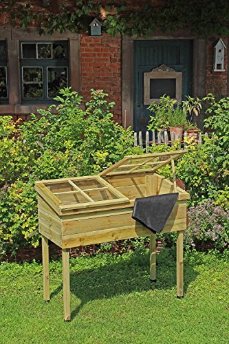 myGardenlust Frühbeet Pflanzkasten – Hochbeet Bausatz aus Holz – Kräuterbeet Imprägniert für Garten Terrasse und Balkon – Pflanzkübel als Gemüse Kräuter Beet – Pflanztisch für Outdoor mit - 7