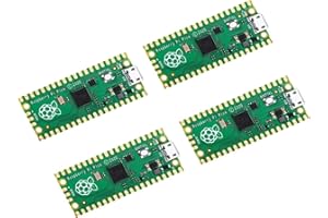 Scheda microcontrollore flessibile, DUBEUYEW Raspberry Pi Pico basata su processore Raspberry Pi Dual-Core Arm Cortex M0+ fino a 133 MHz, supporto C/C++/Python (4 Pcs)