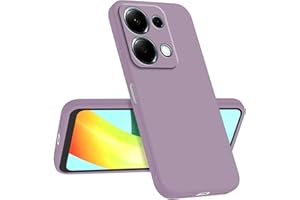 Longstong Funda Compatible con Redmi Note 13 Pro 4G / Poco M6 Pro 4G (6.67"), Delgada Antigolpes Personalizada Diseño Minimalista - Hierba púrpura