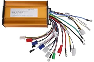 Dioche Regolatore Motore Brushless per Bici Elettrica 12 Tubi Sinusoidali a Tre modalità per Scooter Elettrico 48V 60V 64V 72V 1000W-1500W Kit Controller Brushless Bici