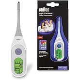 Braun PRT 2000 Dijital Ateş &Ouml;l&ccedil;er, Beyaz, B&uuml;k&uuml;lebilir U&ccedil;lu, LCD Ekran