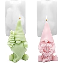 Weihnachts Wichtel Silikonformen 4er Set - Gießformen Für Gips & Harz