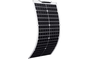 XINPUGUANG 50w Flexible Solar Panel Photovoltaic Module Monocrystalline Solar Cell for Boat, Car, Motorhome, Caravan, Shed (50, watts