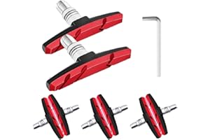 SenluKit 4 Paar V Fahrradbremsbeläge,V-Brake Fahrrad Bremsbeläge Für Shimano, Tektro, Avid, Clarks, Contec, Sram, XLC Bremsle