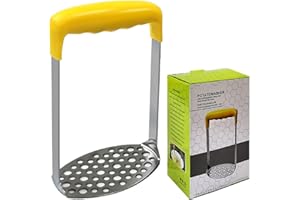 NILICAN LOMONI portable en acier inoxydable avec purée à pommes de terre, maillage fin, cuisine, presse-ail pommes de terre, pommes de terre, patate douce, poignée antidérapante pour pommes de terre