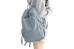 HYC00 Plecak Szkolny Damski,Plecak Unisex na co Dzień Tornister Nastolatki Dziewczęcy Lekki Plecak Dla Nastolatków na Zewnątrz Wodoodporny Plecak Pasuje do Laptopa 14 Cali Torba na Książki