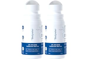 Be Bodywise 6% AHA BHA Underarm Roll-on Deodorant, Flora Fragrance,1% Mandelic,4% Lactic,1% Salicylic & Kojic Acid, Reduces Body Odor & Pigmentation for Even tone Skin, Alcohol & Aluminum Free, 100ml