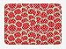 Produktbild XIEXING Water Absorption Reactive Dyeing Durability Doormat Fruits Bath Mat, Strawberry Themed Botany Seeds Yummy Food Organic Growth Diet Health Print, Plush Bathroom Decor Mat with Non Slip Backing