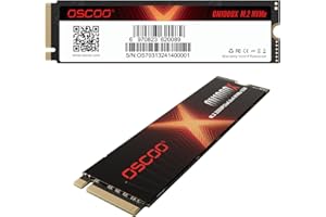 ‎OSCOO OSCOO 1TB NVMe SSD Bis zu 7400 MB/s Lesen & 6500 MB/s Schreiben NVMe M.2 2280 PCIe Gen4x4 Interne Hard Drive, 3D NAND Interne Festplatte Auch AI, Spiele, PC, Laptops Werden Eingesetzt