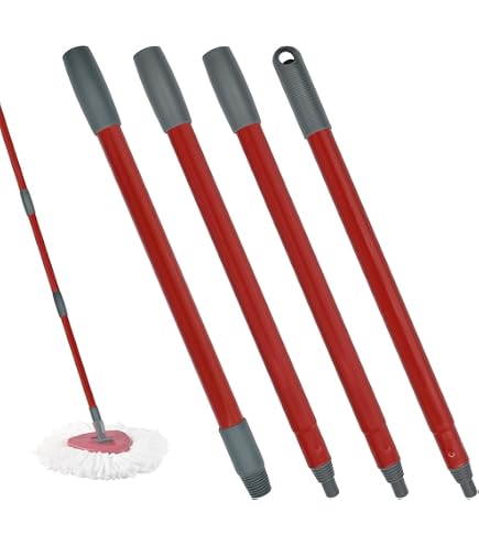 Adaptateur Pour Manche De Nettoyage - Lot De 4 Pièces - Connexion Filetée Sécurisée - Compatible Balai, Raclette, Brosse - Plastique PP Robuste