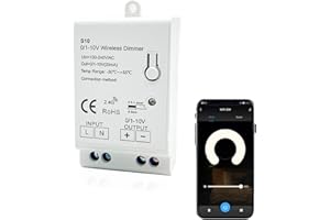 YSRSAI WiFi Tuya 0/1-10 V LED ściemniacz, sterowanie, obsługa timing, do ściemniania sterownika LED 0-10 V z Alexa Google Home