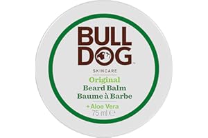 Bulldog Skincare Baume à Barbe Original, Soin pour Hommes, Hydratant Barbe pour une Barbe Douce et Souple, 75 g