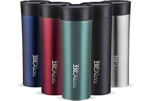 720°DGREE Travel Mug “PleasureToGo“ - 450ml - Leakproof, BPA-Free Stainless Steel Thermo Cup for Coffee & Tea to Go with Lid - Vacuum Insulated Flask - For Hot & Cold Drinks When- & Wherever you Want
