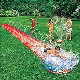 CHILDRENS KIDS SOAK N SPLASH 16' AQUA GARDEN WATER SLIDE SPRAY SPRINKER POOL TOY (Toy)