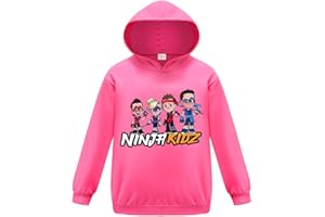 Forlcool Ninja Kidz Merch Boys Hoodie Kids Cotton Hooded Top 3-13 Years
