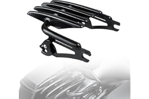 JAOGAUS Porte-Bagages Moto, Porte-Bagages Arrière Amovible, Invisible, Compatible avec Harley Touring à Partir de 2009