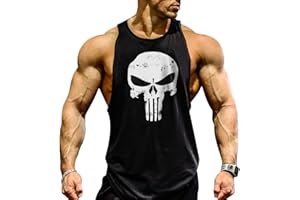 Cabeen Uomo Palestra Canotta Smanicato Bodybuilding Canottiera Gym Cotone Sport Tank Top