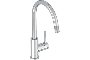 Jacob Delafon - Mitigeur d'Évier de Cuisine Edgar - Douchette extractible - Bec pivotant - Économie d'eau - 38,8x26,4x14,4cm - Finition Chrome - E23309-CP