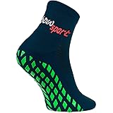 Rainbow Socks - Bambina Neon Calze Sportive Broccato Antiscivolo