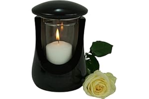 designgrab cerres Lampe Funéraire en Granit suédois Lampes Black SS1 Noir