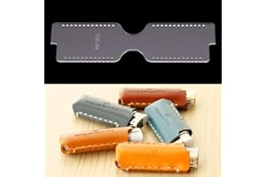 Kesheng Acryl-Schablonen für Leder-Handwerk, Muster, Set für Leder-Feuerzeug, zum Selbermachen
