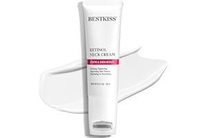 Bestkiss Neck Cream for Tightening and Firming: Anti Aging Skin Care for Face Neck Chest Rapid Face Lift - Retinol Niacinamide Hyaluronic Acid Visibly Reduce Neck Lines Wrinkles Fine Lines 50g