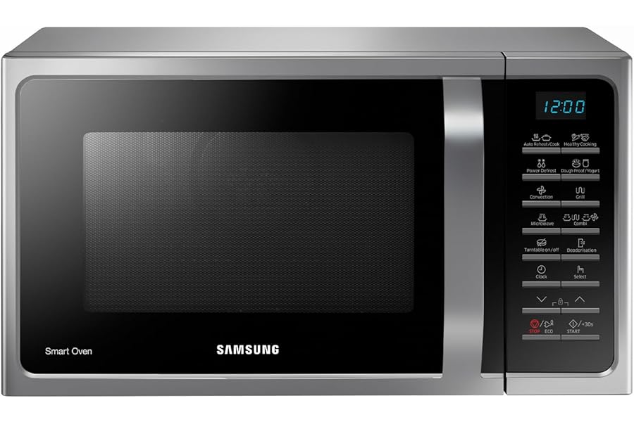 Samsung Freestanding SmartOven MC28H5015AS/ET, Ventilated Cooking, Microwave + Grill 900 W + 1500 W, 28 L, 52l x 47h x 31p cm, Silver