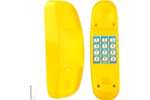 Haconba Swingset Phone Toys Playground Phone Pretend Treehouse Telephone Toy with Numeric Key for Outdoor Playground Jungle Gym Accessories (Yellow)