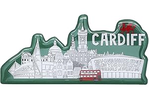 MUST HAVE SOUVENIRS Welsh Wales Cymru Fridge Magnet Sheep Dragon (Cardiff Cityscape)