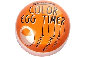 FaCKELMANN Äggkokningsindikator, plast, orange/vit/svart, ca 4,5 x 3,1 cm