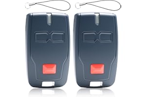 ATSHLD 2 Piezas Mando de Garaje 433,92 MHz Compatible con BFT Mitto 2 Ghibli Kleio TRC 2 RCB2, Control Remoto Universal para Puertas Automáticas, Código Rolling Code Clonador, Mando BFT con Pilas Incluidas