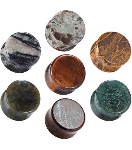 Bouchons D'Oreille En Bois Naturel - Double Évasement 10mm - Pour Piercing Et Style Bohème
