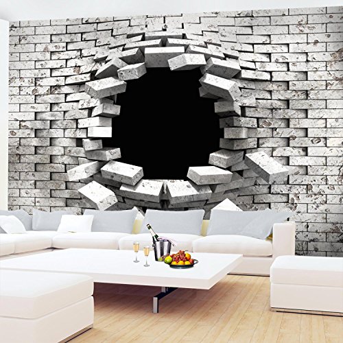 Fototapete Steinwand 308 x 220 cm – Vliestapete – Wandtapete – Vlies Phototapete – Wand – Wandbilder XXL – !!! 100% MADE IN GERMANY !!! Runa Tapete 9054010a - 4