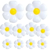 10 Pcs White Daisy Flower Balloons Daisy Flower Balloons for Party Wedding Birthday Party Graduation