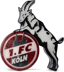 1 Fc Koln Lampe Hennes Zimmerlampe In Logoform Led Geissbocklampe Plus Lesezeichen I Love Amazon De Sport Freizeit 