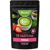 Biozen Natur. Te Matcha Strawberry Premium 100g Fat Burner, Natural Antioxidant, Gluten Free and Natural (Strawberry)