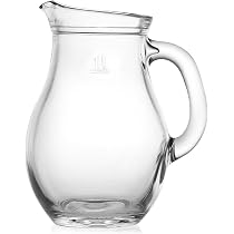 Orion Glas-Wasserkaraffe 1,75 Liter – Mit Griff Und Ausgießer, Spülmaschinenfest, Transparent