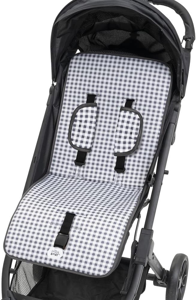 Colchoneta Transpirable Universal Silleta paseo verano (Vichy Gris)