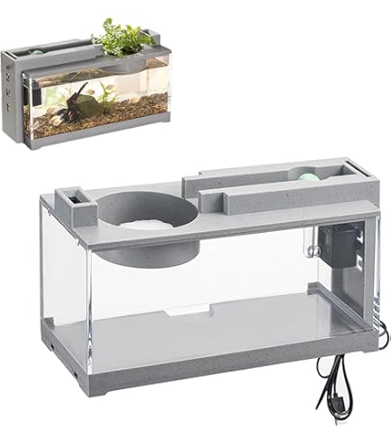 Aquarium Starter-Set 30x20x19cm - Komplettset Für Betta Fische, Schildkröten & Frösche