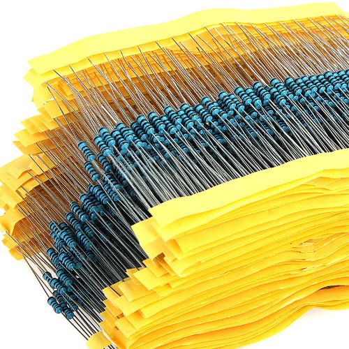 KKmoon 1280pcs 64 Werte 1 Ohm – 10M-Ohm 1/4W Metal Film Widerstände Sortiment Kit Set - 3