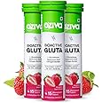 OZiva Bioactive Glutathione Tablets for Radiant Skin - 45 Effervescent Tablets (Pack of 3) | L-Glutathione, Hyaluronic Acid, Lycopene, Vitamin C for Skin Glow & Anti-Pigmentation | Strawberry Swirl