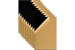 ZESABGE 10 Sztuk Czarnego Arkusza Akrylowego,1mm Akrylowy Arkusz Z Tworzywa Sztucznego do Malowania,Ramki na Zdjęcia,Nadruku Itp.(14.8 * 10.5cm)