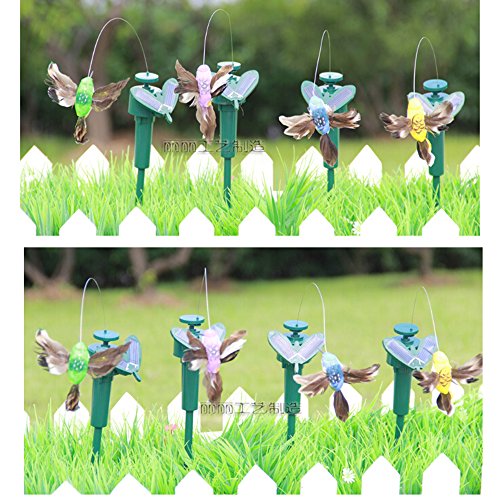 SAGUARO® Solar-Strom Flatternde Kolibri Solarkolibri Garten Rasen Dekoration Ornament Zufällig Farbe - 6