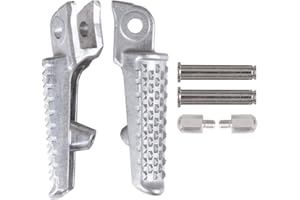 KYN For Honda CBR600RR 2003-2018, CBR1000RR 2004-2016, CB1000R 2008-2014 Pedaliera anteriore per moto Poggiapiedi (Argento)