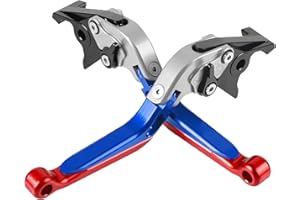 QJY-Motor Part-Store B&MW C600 C650 Regulables Palanca de Manetas Embrague de Freno Para C600 Sport 2011-2015 C650 Sport 2015-2019 C650 GT 2011-2019 (Plata+Azul+Rojo+Negro)