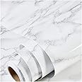 practicalWs Marble Wallpaper Granite Paper for Old Furniture Self Adhesive and Removable Cover Surfaces 17.71 inch x 78inch Marble Paper Peel and Stick Easy to Apply